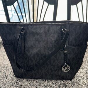 Michael Kors Black Monogram Tote